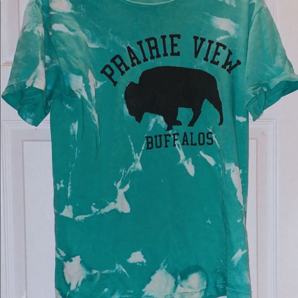 bleached tie dye